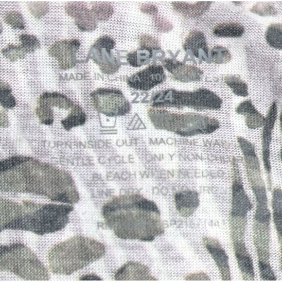 Lane Bryant Top Womens Size 22/24 Sublimation Peace Crystals Long Sleeved Shirt - Picture 9 of 11